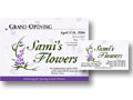 SAMY'S FLOWERS: BUSINESS CARD AND POSTCARD